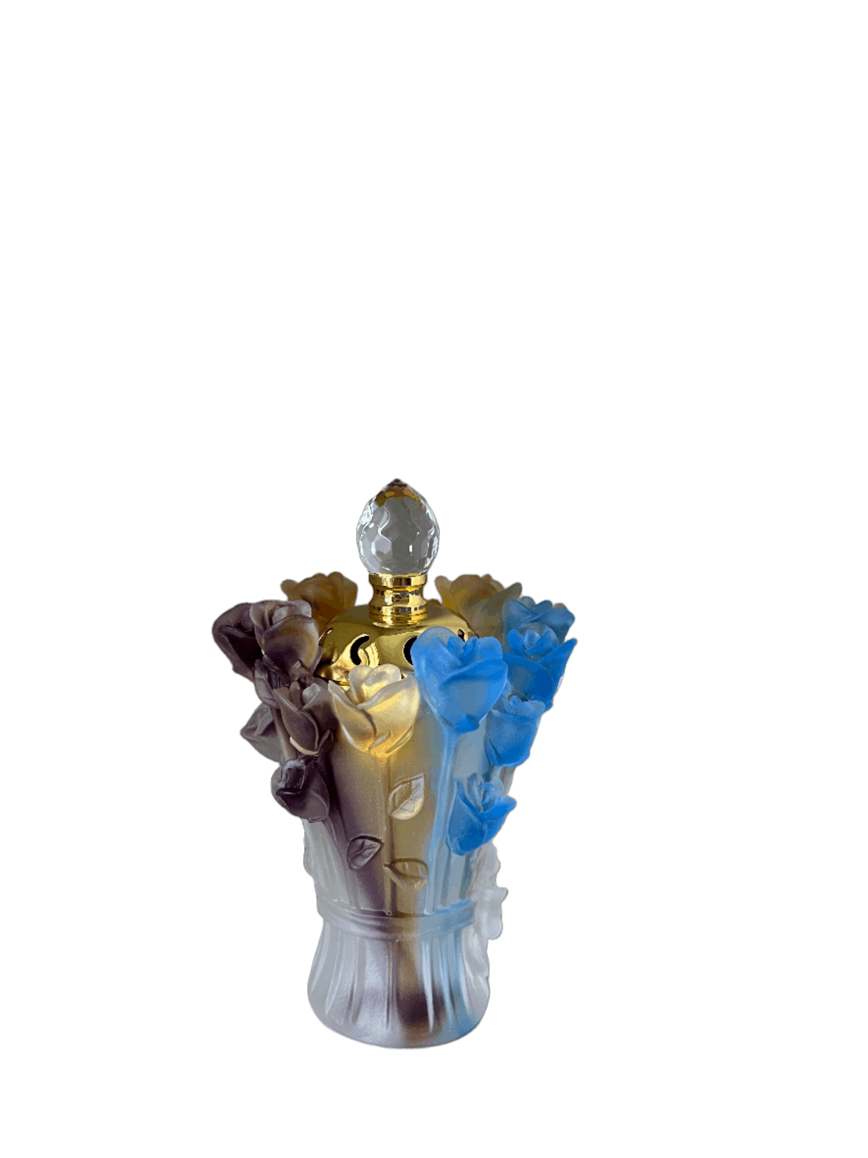 Crystal Bukhoor Incense Burner - Gift Set (Multi Rose) - Bliss Vie