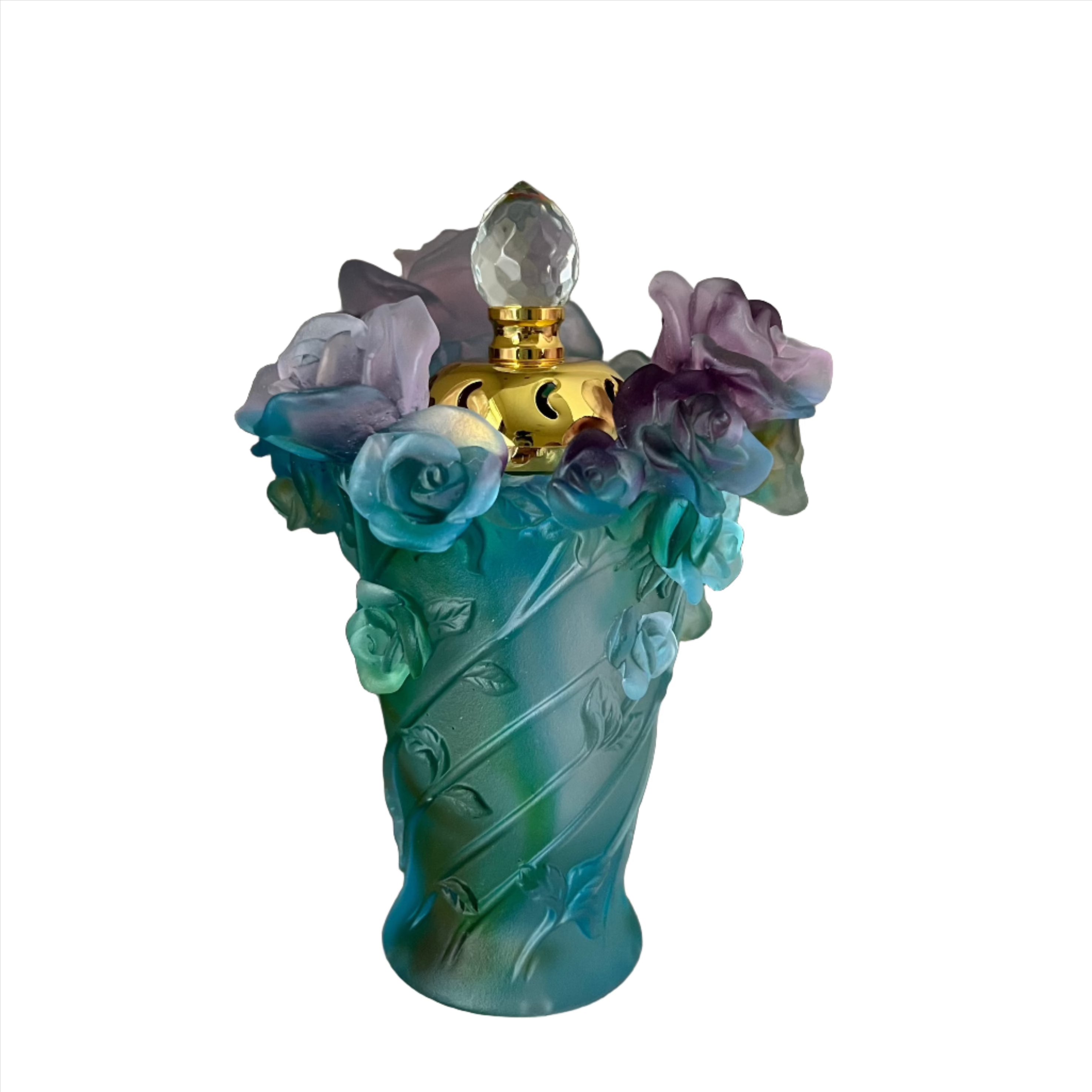 Crystal Bakhoor Incense Burner (Multi Rose) - Bliss Vie