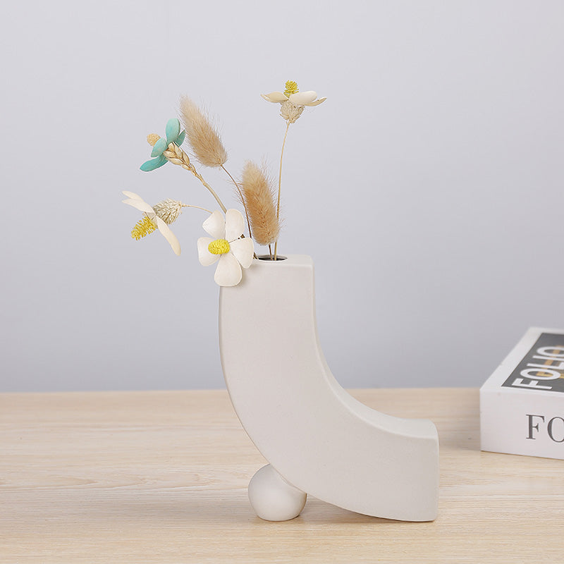 Nordic Ceramic Vases Set | Home Decor cabinet Sleek Contemporary Sophisticated Unique Elegant Decorative Trendy stylish Minimalist Artistic Luxury Designer tabletop table decor accessories tableware living room decor coffee table decor