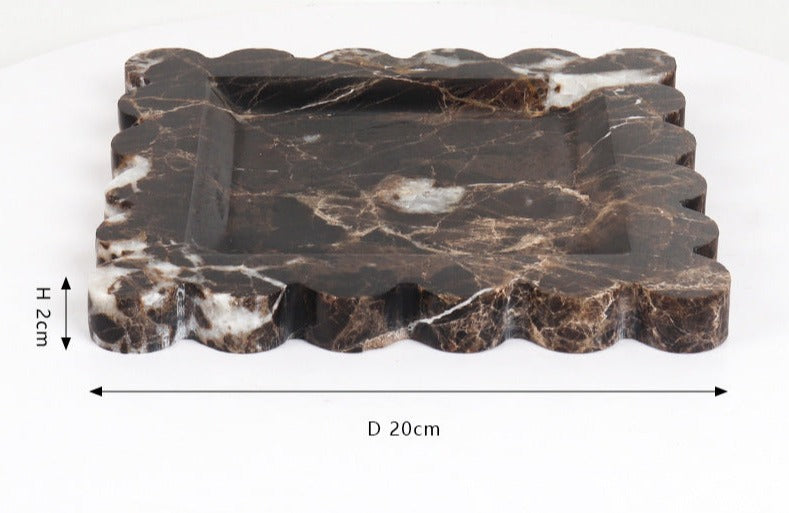 Marble Square Fruit Plate - Bliss Vie