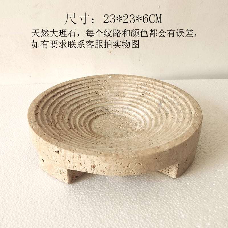 Travertine Vase And Flower Ware - Bliss Vie