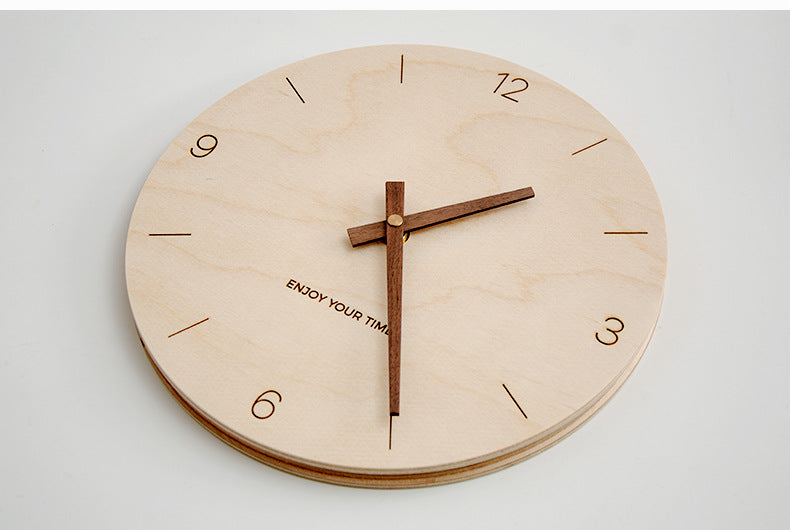 Zenith Solid Wood Wall Clock - Bliss Vie