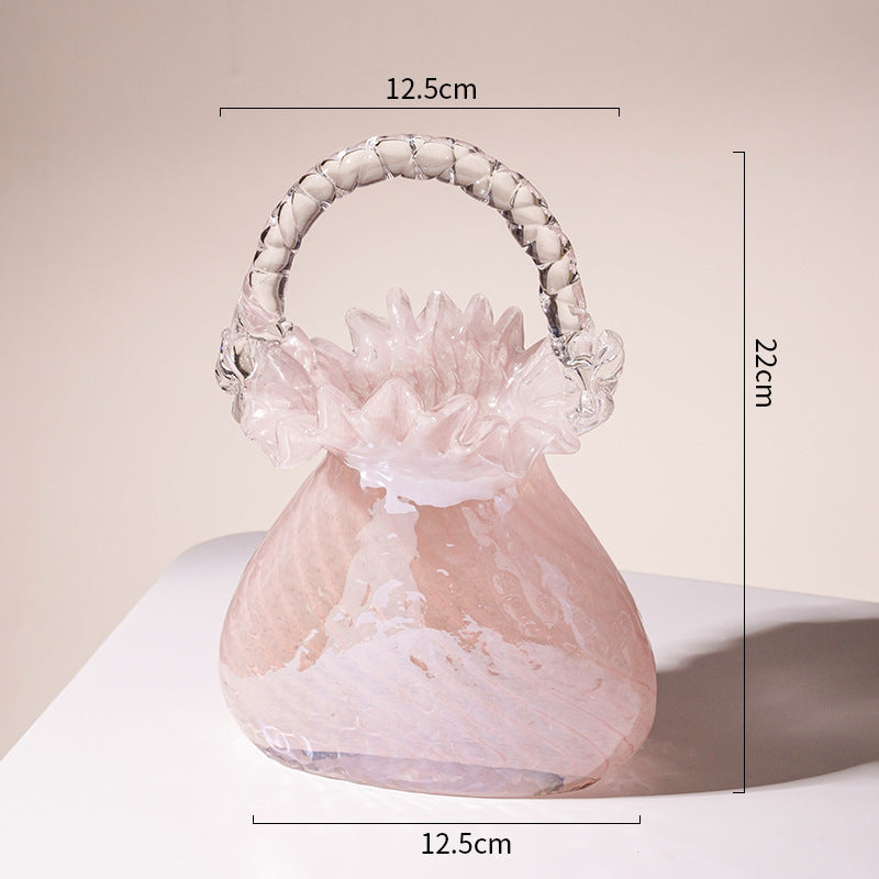 Sabrina Handbag Glass Vase - Bliss Vie
