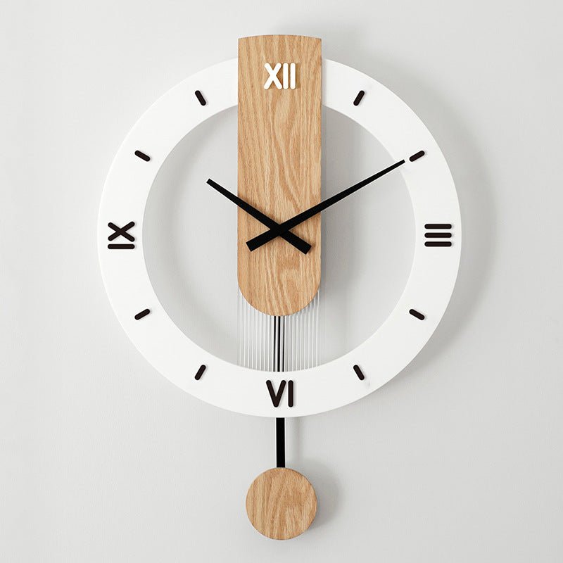 Astral Wooden Wall Clock - Roman Numbers - Bliss Vie