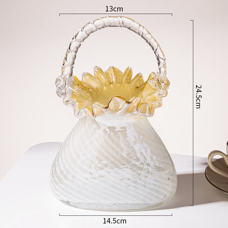 Sabrina Handbag Glass Vase - Bliss Vie