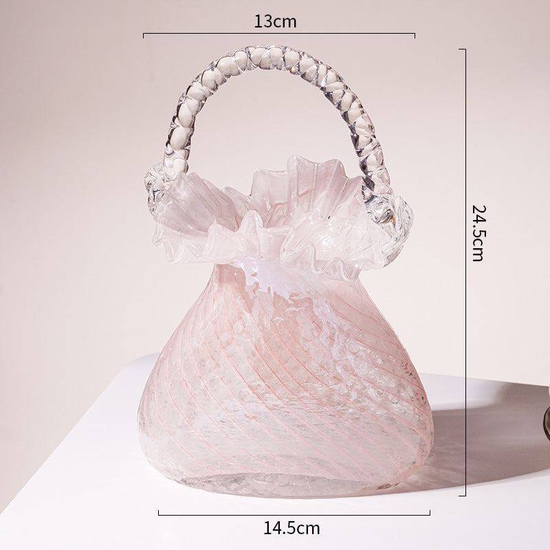 Sabrina Handbag Glass Vase - Bliss Vie