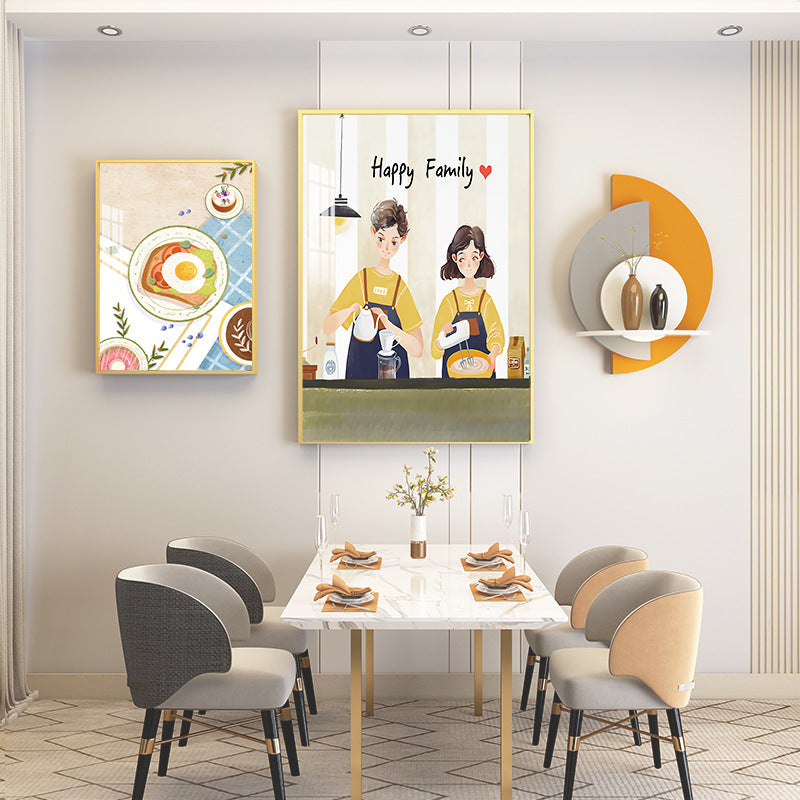 Dinning Study Wall Painting set with unique mural - Bliss Vie