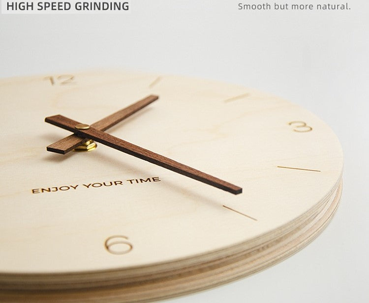 Zenith Solid Wood Wall Clock - Bliss Vie