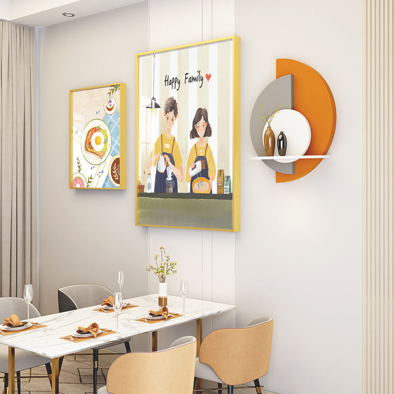 Dinning Study Wall Painting set with unique mural - Bliss Vie
