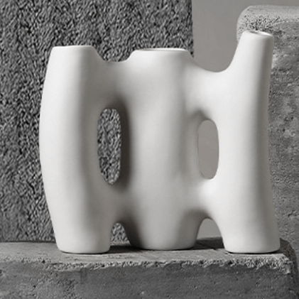 Artistic Pallet Design Ceramic Vase | Home Decor cabinet Sleek Contemporary Sophisticated Unique Elegant Decorative Trendy stylish Minimalist Artistic Luxury Designer tabletop table decor accessories tableware living room decor coffee table decor