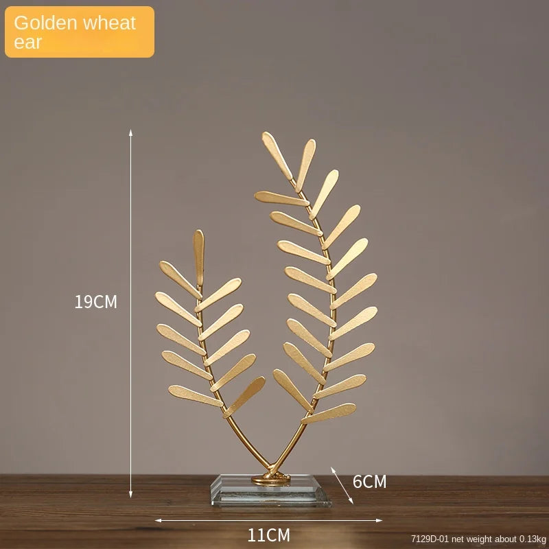 Metal Abstract Art Ornament - Industrial Home Decor Accent cabinet Sleek Contemporary Sophisticated Unique Elegant Decorative Trendy stylish Minimalist Artistic Luxury Designer tabletop table decor accessories tableware living room decor coffee table decor