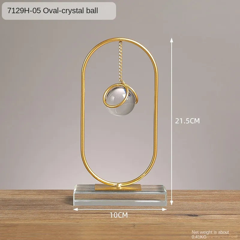 Metal Abstract Art Ornament - Industrial Home Decor Accent cabinet Sleek Contemporary Sophisticated Unique Elegant Decorative Trendy stylish Minimalist Artistic Luxury Designer tabletop table decor accessories tableware living room decor coffee table decor