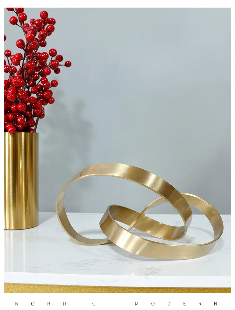 Metal Hollow Twisted Abstract Art Iron - Bliss Vie