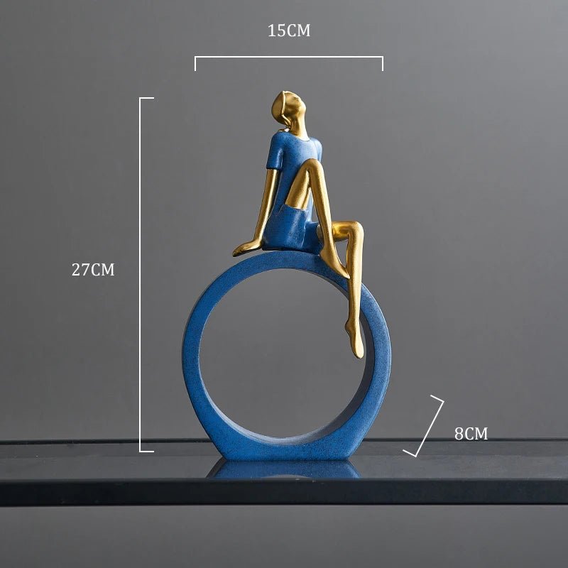 Aesthetic Reading Statues - Literary Inspired Home Decor cabinet Sleek Contemporary Sophisticated Unique Elegant Decorative Trendy stylish Minimalist Artistic Luxury Designer tabletop table decor accessories tableware living room decor coffee table decor