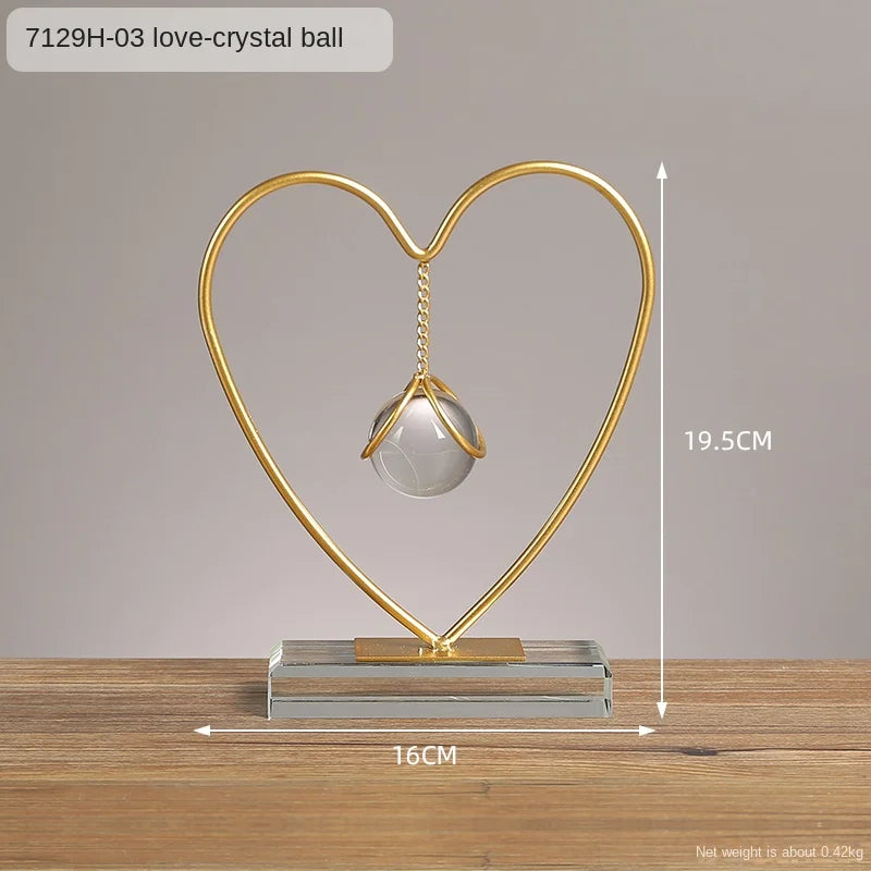 Metal Abstract Art Ornament - Industrial Home Decor Accent cabinet Sleek Contemporary Sophisticated Unique Elegant Decorative Trendy stylish Minimalist Artistic Luxury Designer tabletop table decor accessories tableware living room decor coffee table decor