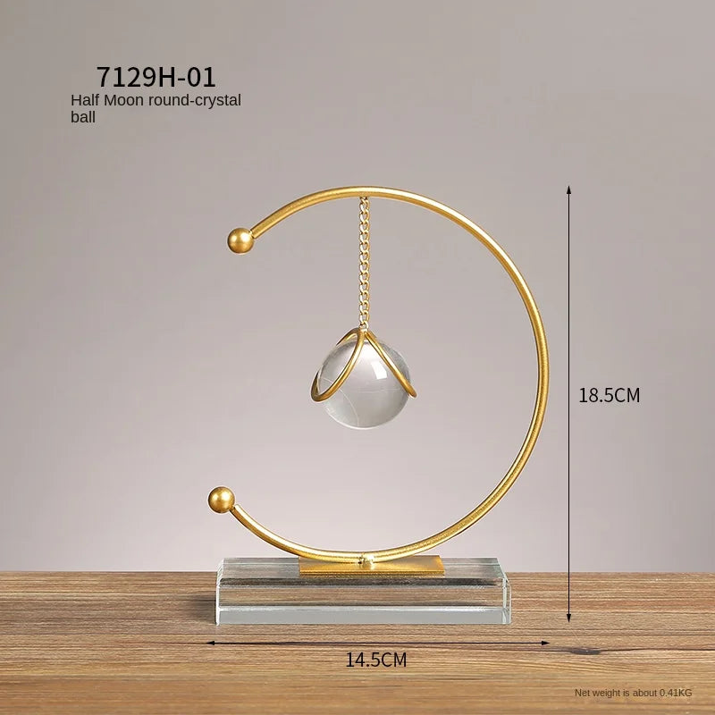 Metal Abstract Art Ornament - Industrial Home Decor Accent cabinet Sleek Contemporary Sophisticated Unique Elegant Decorative Trendy stylish Minimalist Artistic Luxury Designer tabletop table decor accessories tableware living room decor coffee table decor