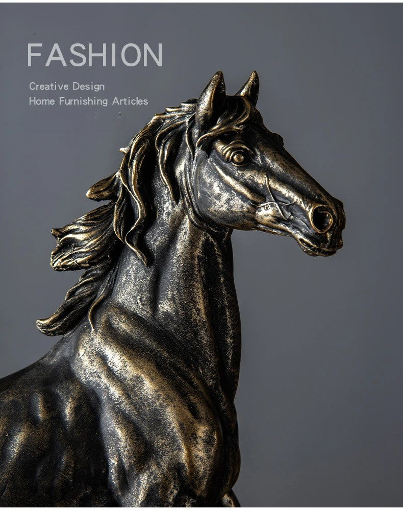 Dante Horse Statue White - Bliss Vie