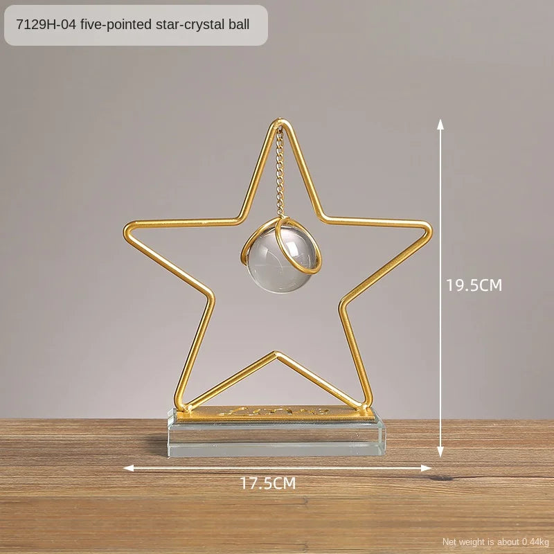 Metal Abstract Art Ornament - Industrial Home Decor Accent cabinet Sleek Contemporary Sophisticated Unique Elegant Decorative Trendy stylish Minimalist Artistic Luxury Designer tabletop table decor accessories tableware living room decor coffee table decor