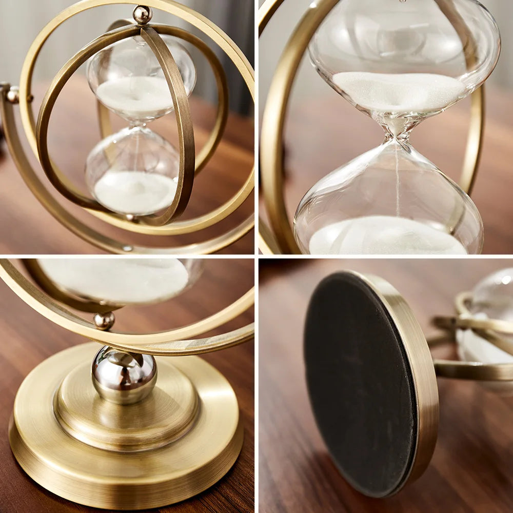 Hourglass Globe Sand Clock - Bliss Vie