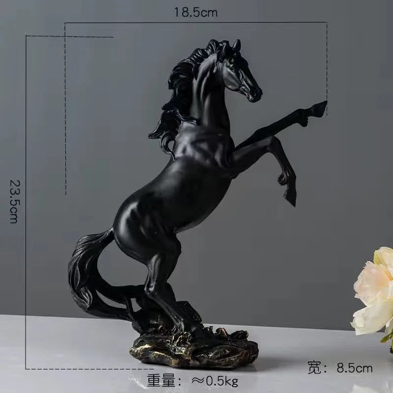 Creative Horse Statue - Artistic Equine Home Decor cabinet Sleek Contemporary Sophisticated Unique Elegant Decorative Trendy stylish Minimalist Artistic Luxury Designer tabletop table decor accessories tableware living room decor coffee table decor