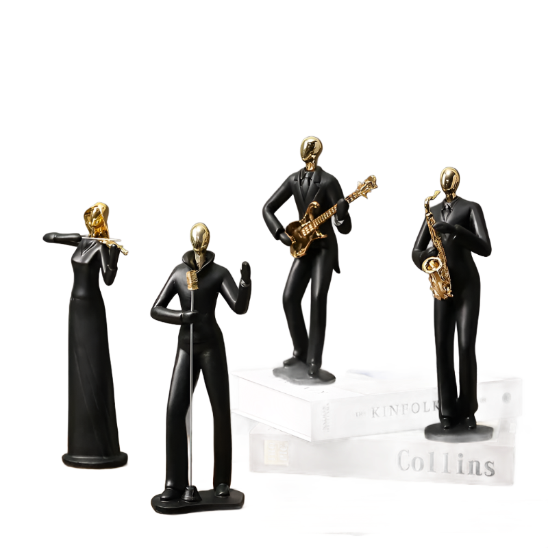Creative Band Abstract Figure Statue - Bliss Vie