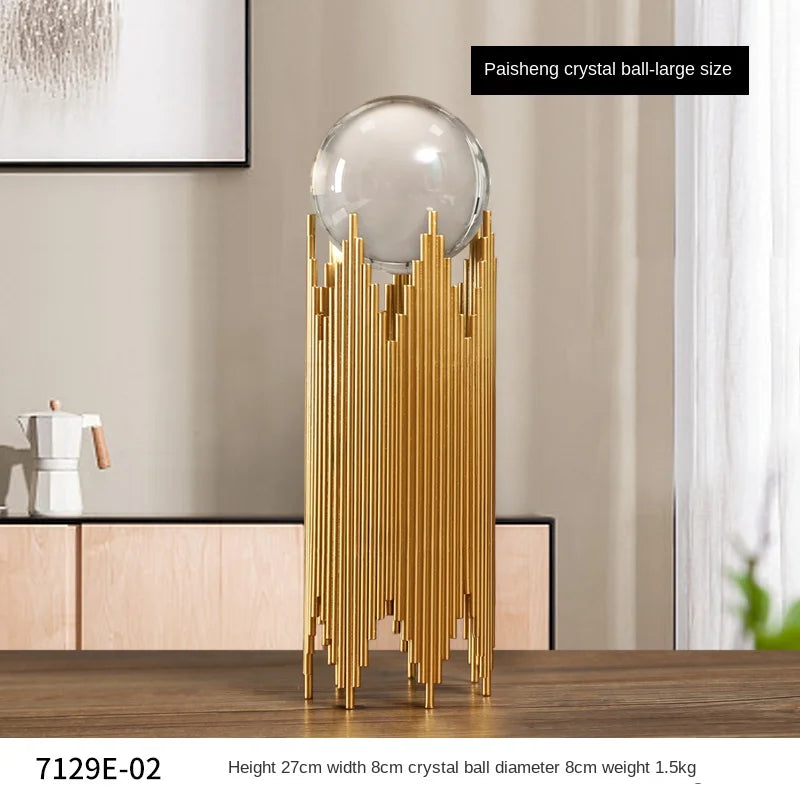 Metal Abstract Art Ornament - Industrial Home Decor Accent cabinet Sleek Contemporary Sophisticated Unique Elegant Decorative Trendy stylish Minimalist Artistic Luxury Designer tabletop table decor accessories tableware living room decor coffee table decor