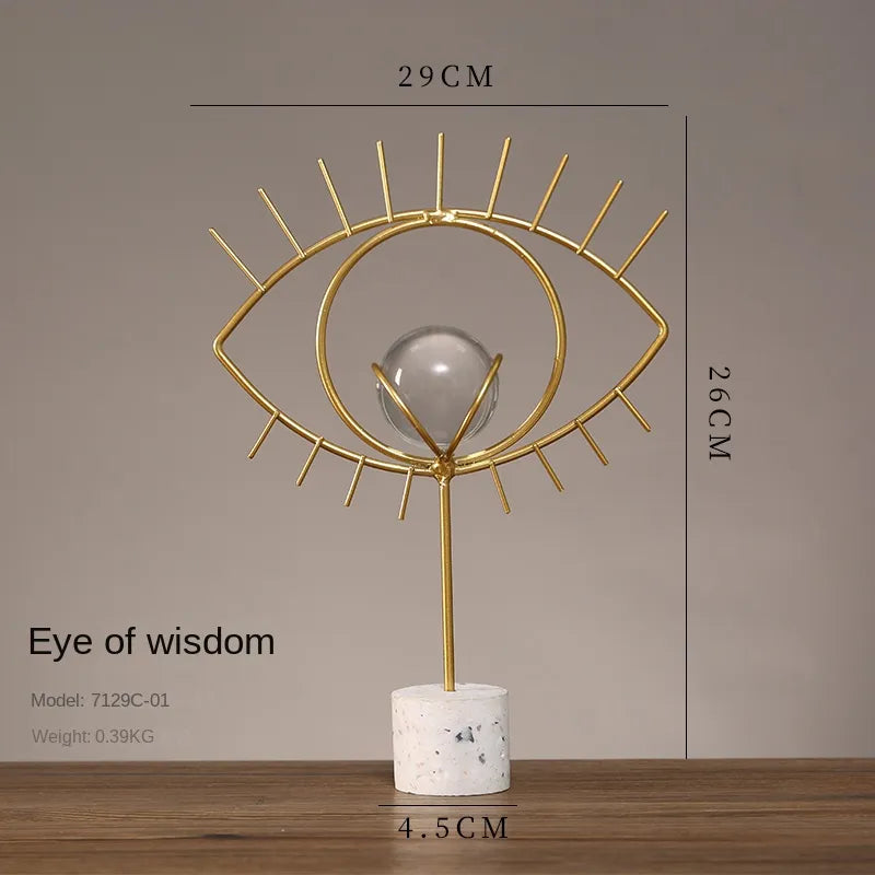 Metal Abstract Art Ornament - Industrial Home Decor Accent cabinet Sleek Contemporary Sophisticated Unique Elegant Decorative Trendy stylish Minimalist Artistic Luxury Designer tabletop table decor accessories tableware living room decor coffee table decor