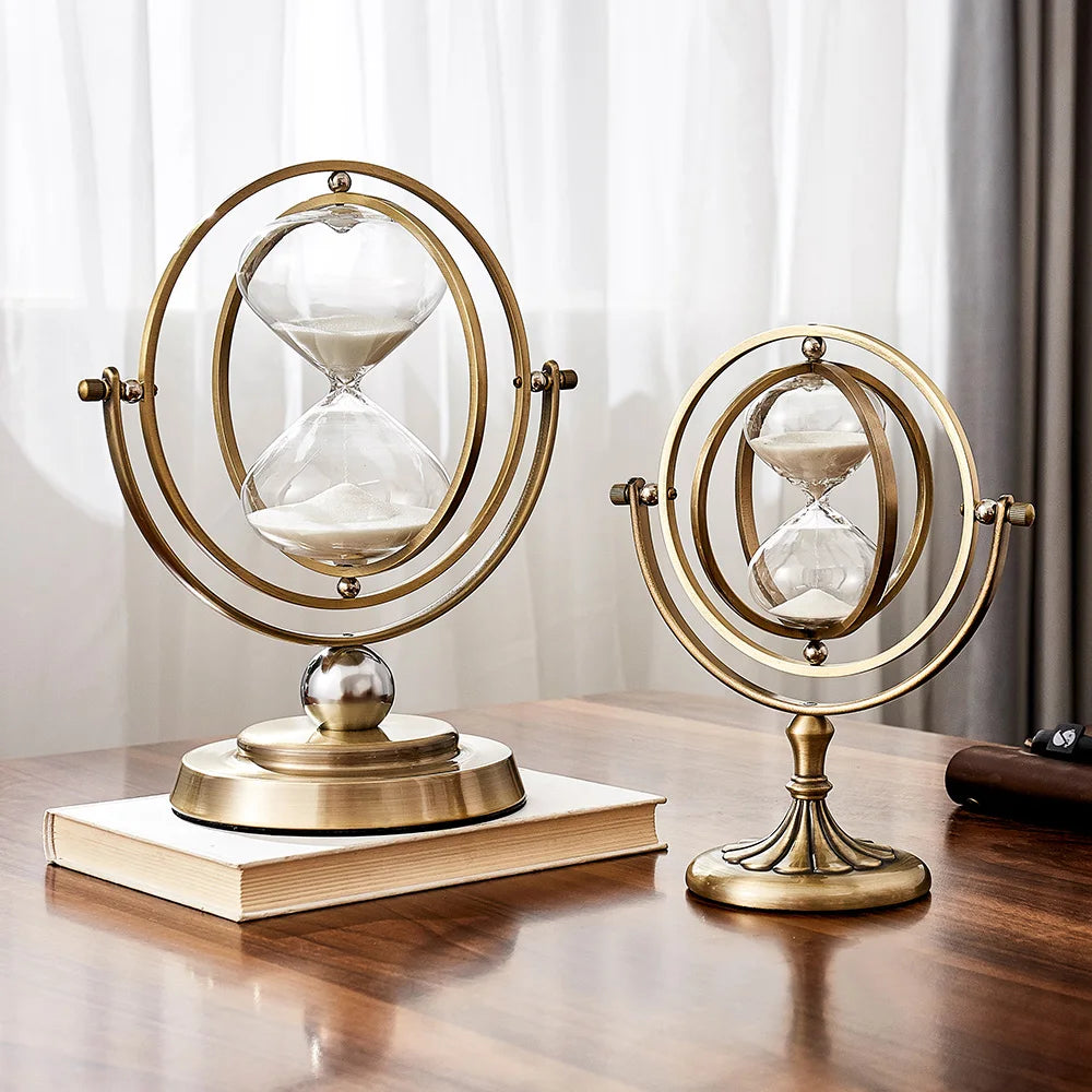 Hourglass Globe Sand Clock - Bliss Vie