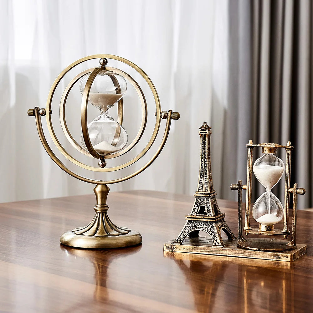 Hourglass Globe Sand Clock - Bliss Vie