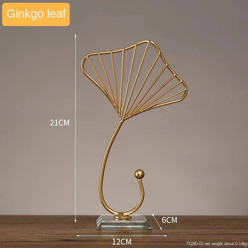 Metal Abstract Art Ornament - Industrial Home Decor Accent cabinet Sleek Contemporary Sophisticated Unique Elegant Decorative Trendy stylish Minimalist Artistic Luxury Designer tabletop table decor accessories tableware living room decor coffee table decor