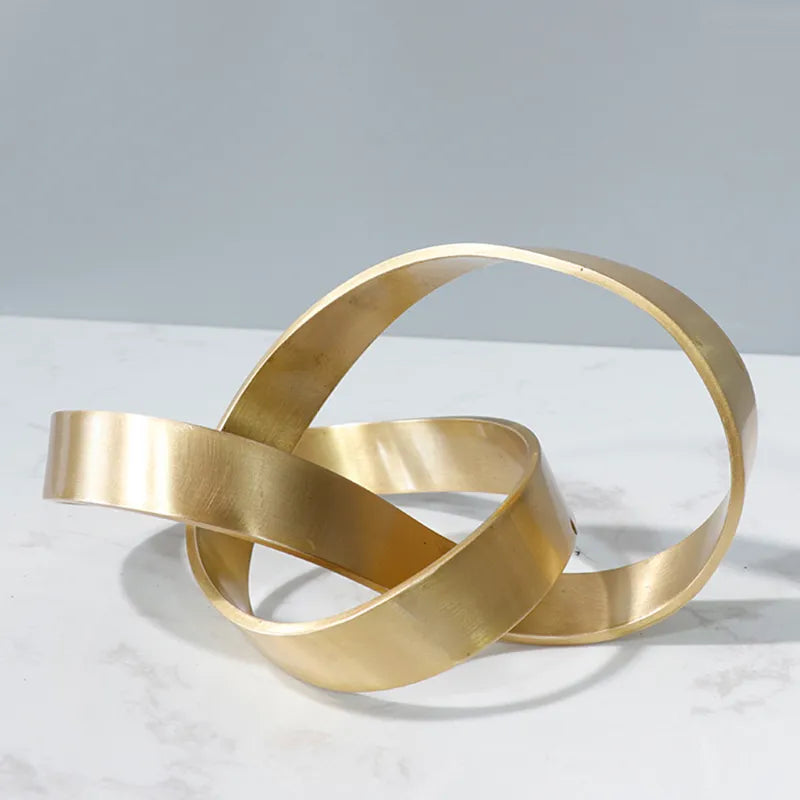 Metal Hollow Twisted Abstract Art Iron - Bliss Vie