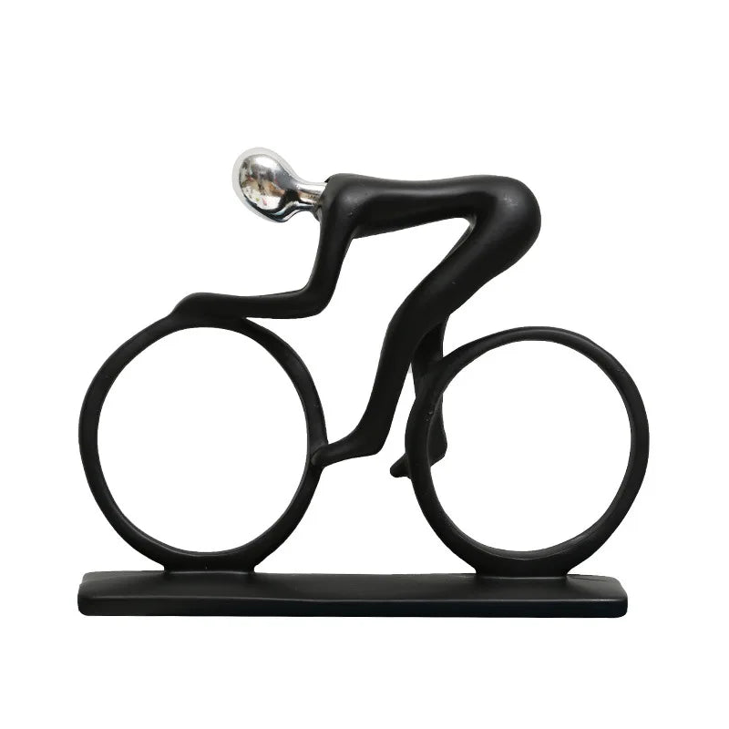 Creative Movement Abstract Figure Statue - Dynamic Home Decor Accent cabinet Sleek Contemporary Sophisticated Unique Elegant Decorative Trendy stylish Minimalist Artistic Luxury Designer tabletop table decor accessories tableware living room decor coffee table decor