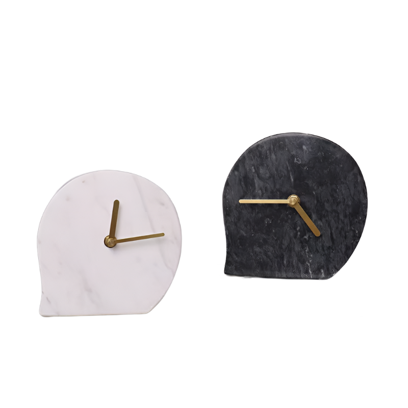 Table Marble Clock - Bliss Vie