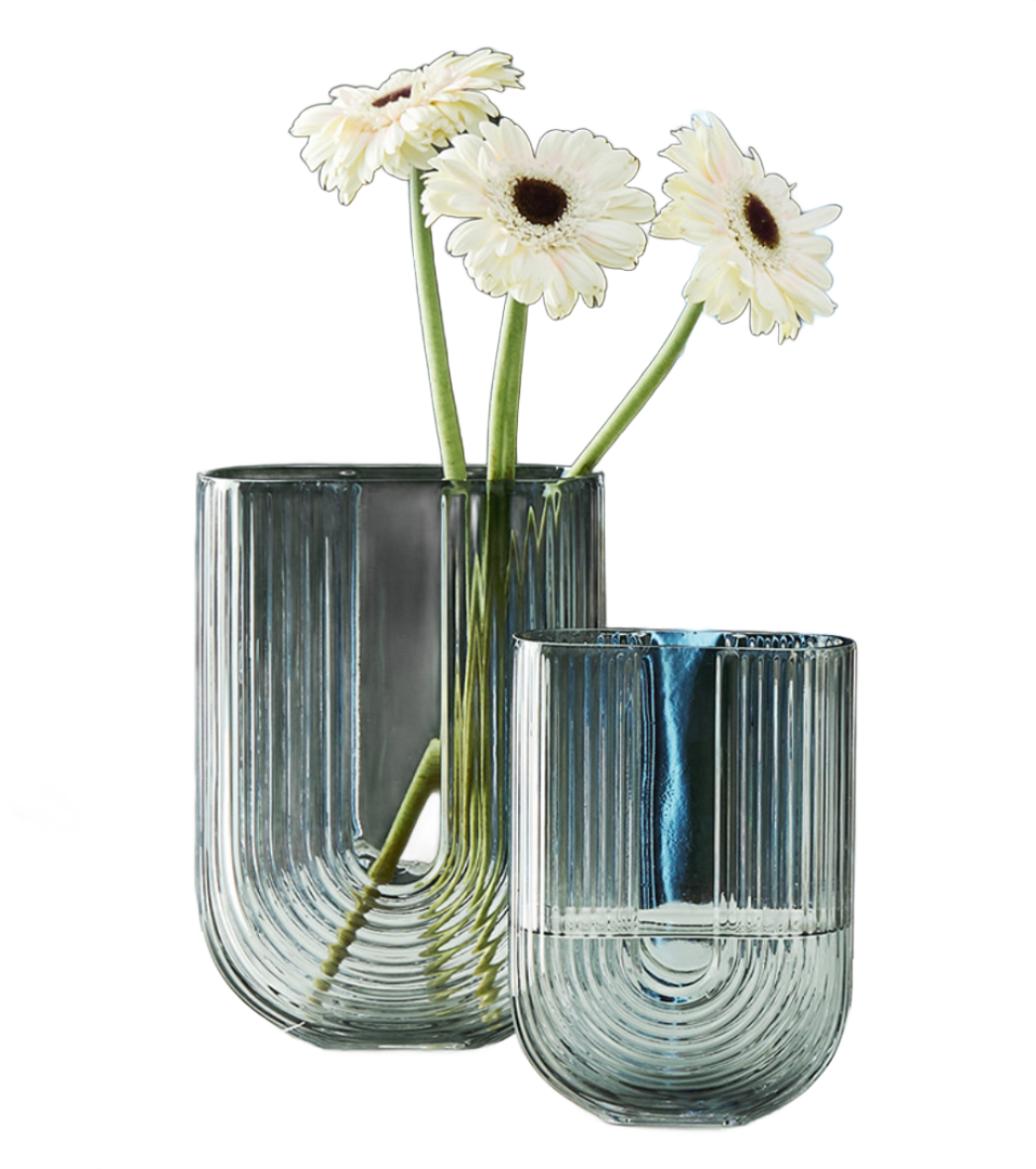 U-shaped Glass Vase - Bliss Vie
