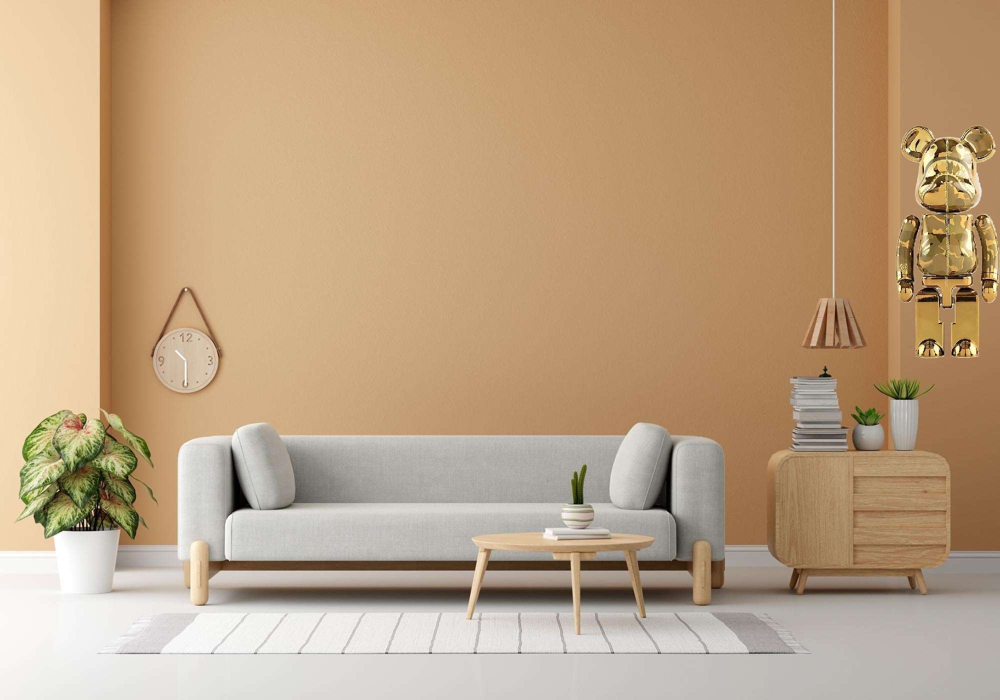 Wall Décor Bear BRK Gold with LED - Bliss Vie