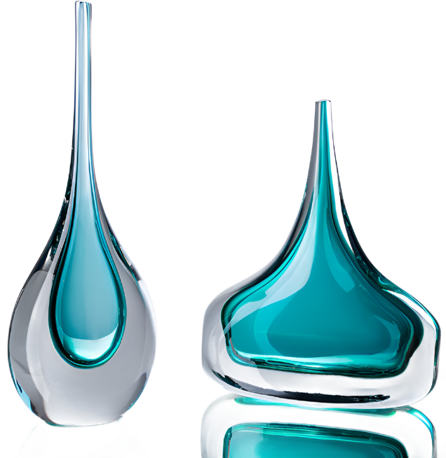 Oliruim Blue Glass Fish Figurine - Bliss Vie