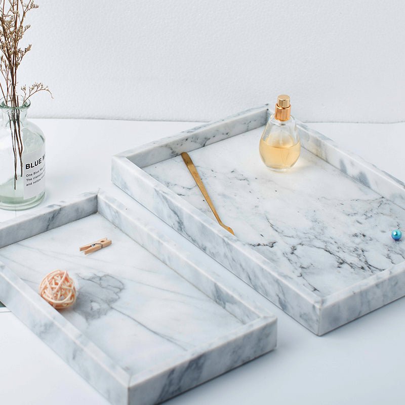 Modern Alita Marble Tray | Home Decor Crystal Sleek Contemporary Sophisticated Unique Elegant Decorative Trendy stylish Chic Minimalist Artistic Luxury Designer tabletop table decor accessories tableware