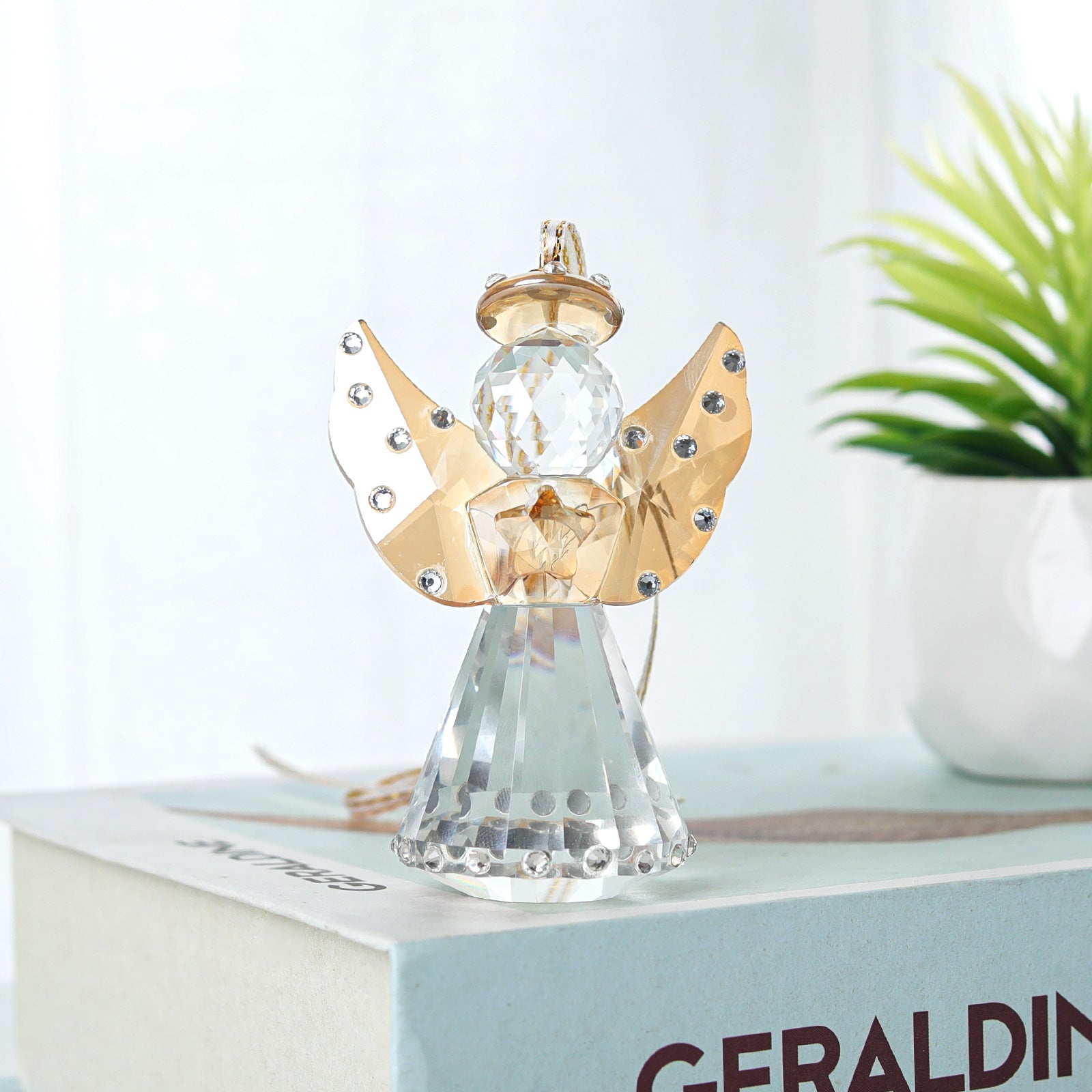 Celestial Festivity: Angel Christmas Tree Pendant - Home Decor cabinet Sleek Contemporary Sophisticated Unique Elegant Decorative Trendy stylish Minimalist Artistic Luxury Designer tabletop table decor accessories tableware living room decor coffee table decor