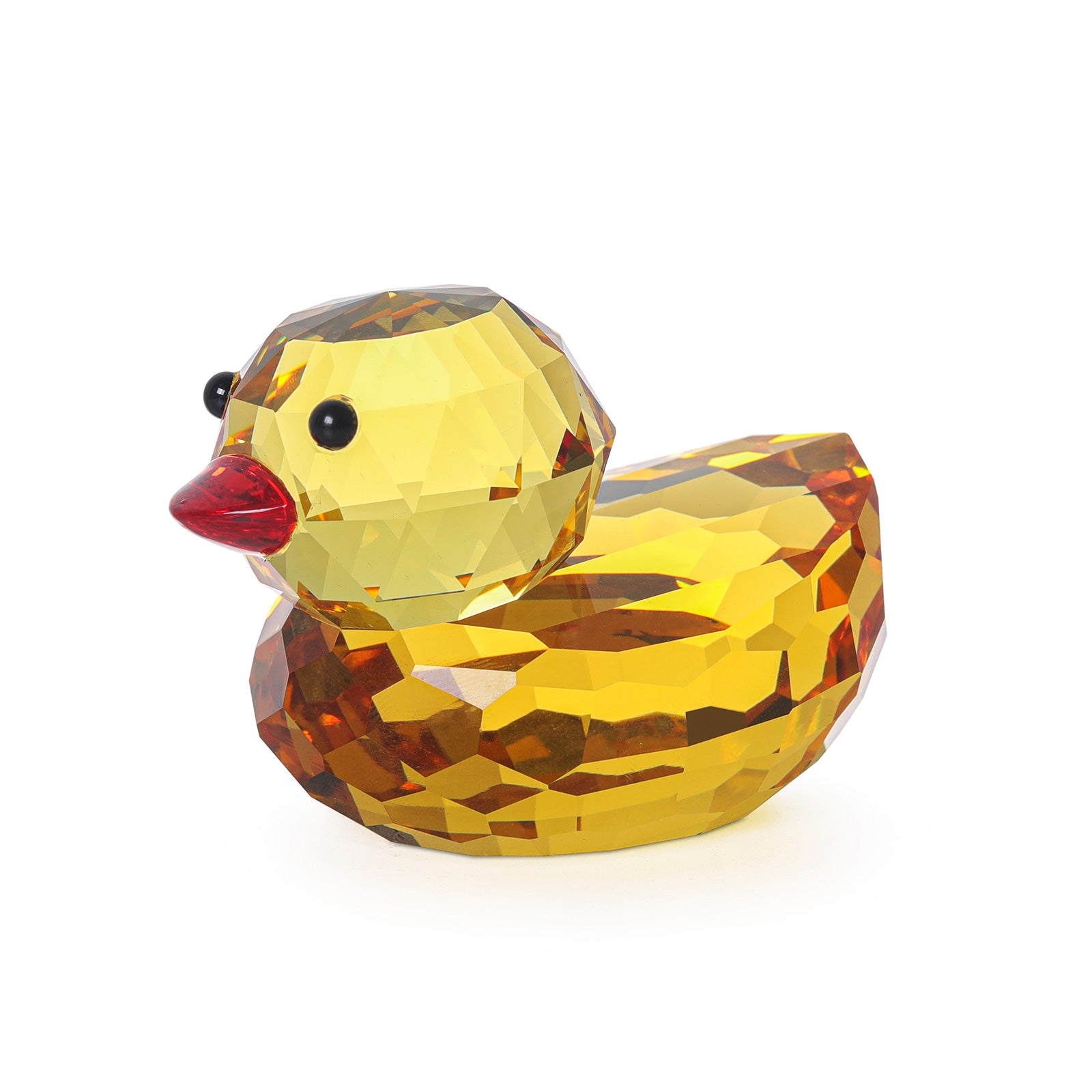 Charming Mini Crystal Duck for Home Decor | Small Figurine Crystal Sleek Contemporary Sophisticated Unique Elegant Decorative Trendy stylish Chic Minimalist Artistic Luxury Designer tabletop table decor