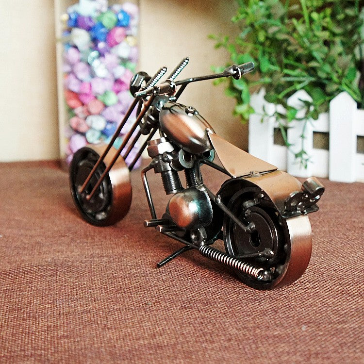 Retro Motorbike Model | Vintage-Inspired Home Decor Classic relicas retro vehicle models Unique antique Decorative car motorbike miniatures Designer tabletop table decor accessories tableware