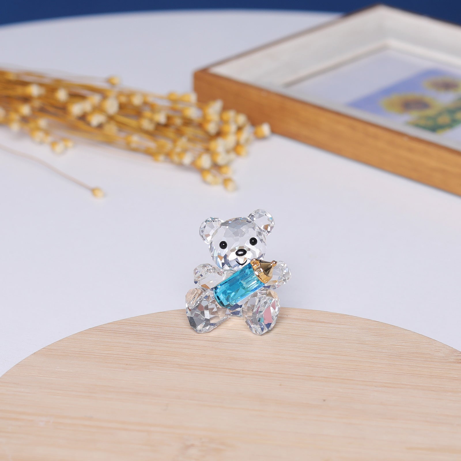 Timeless Charm: Teddy Bear Ornament - Home Decor cabinet Sleek Contemporary Sophisticated Unique Elegant Decorative Trendy stylish Minimalist Artistic Luxury Designer tabletop table decor accessories tableware living room decor coffee table decor