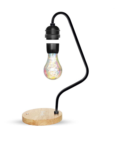 Wooden Floating Table Lamp - Minimalist Illumination Home Decor cabinet Sleek Contemporary Sophisticated Unique Elegant Decorative Trendy stylish Minimalist Artistic Luxury Designer tabletop table decor accessories tableware living room decor coffee table decor