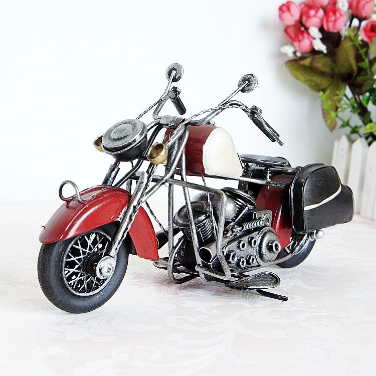 Vintage Motorbike | Antique-Style Collectible Home Decor Classic relicas retro vehicle models Unique antique Decorative car motorbike miniatures Designer tabletop table decor accessories tableware