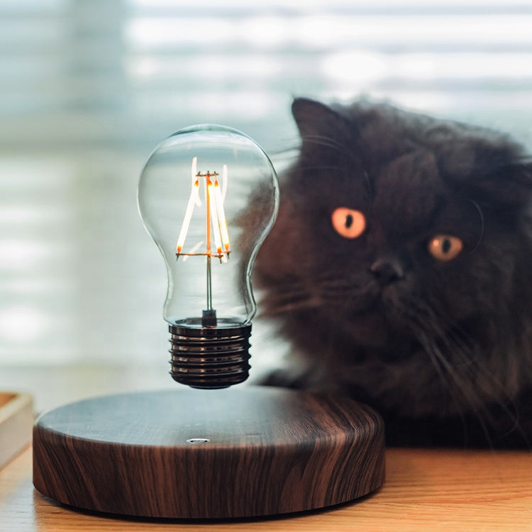 Floating Elegance - Classic Magnetic Levitation Table Lamp Bulb for Mesmerizing Lighting Home Decor cabinet Sleek Contemporary Sophisticated Unique Elegant Decorative Trendy stylish Minimalist Artistic Luxury Designer tabletop table decor accessories tableware living room decor coffee table decor