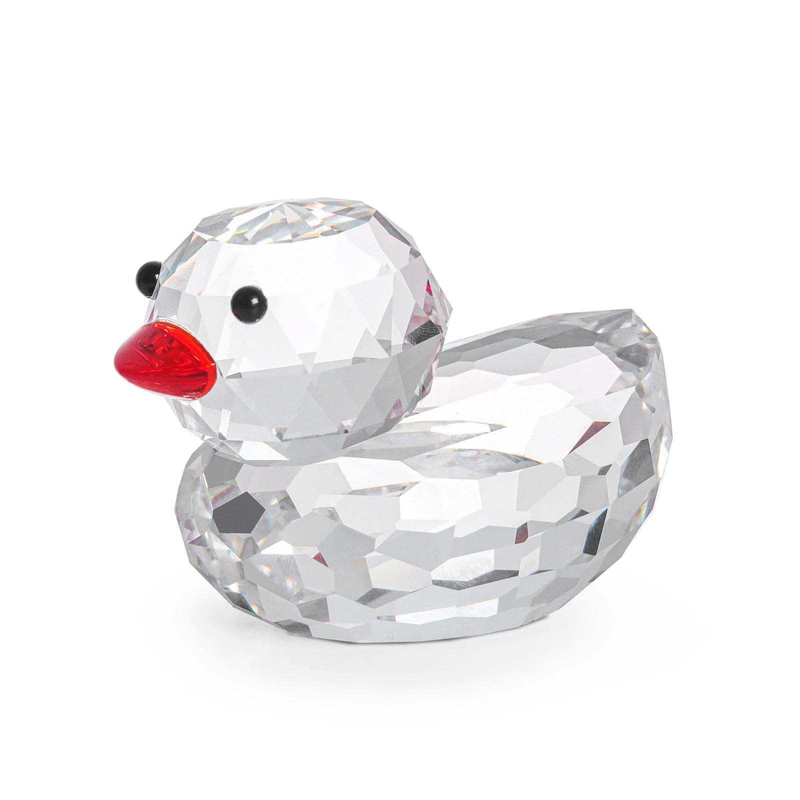 Charming Mini Crystal Duck for Home Decor | Small Figurine Crystal Sleek Contemporary Sophisticated Unique Elegant Decorative Trendy stylish Chic Minimalist Artistic Luxury Designer tabletop table decor