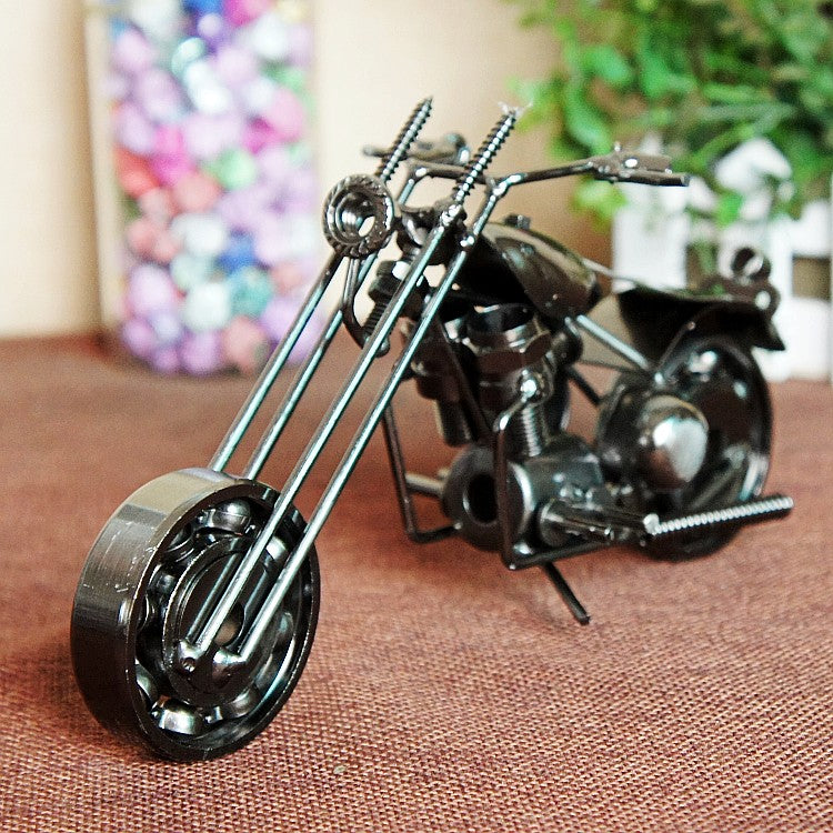 Retro Motorbike Model | Vintage-Inspired Home Decor Classic relicas retro vehicle models Unique antique Decorative car motorbike miniatures Designer tabletop table decor accessories tableware