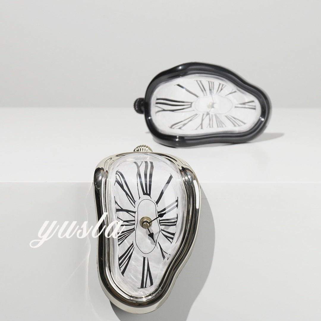 Twisted Melted Roman Digital Clock - Bliss Vie