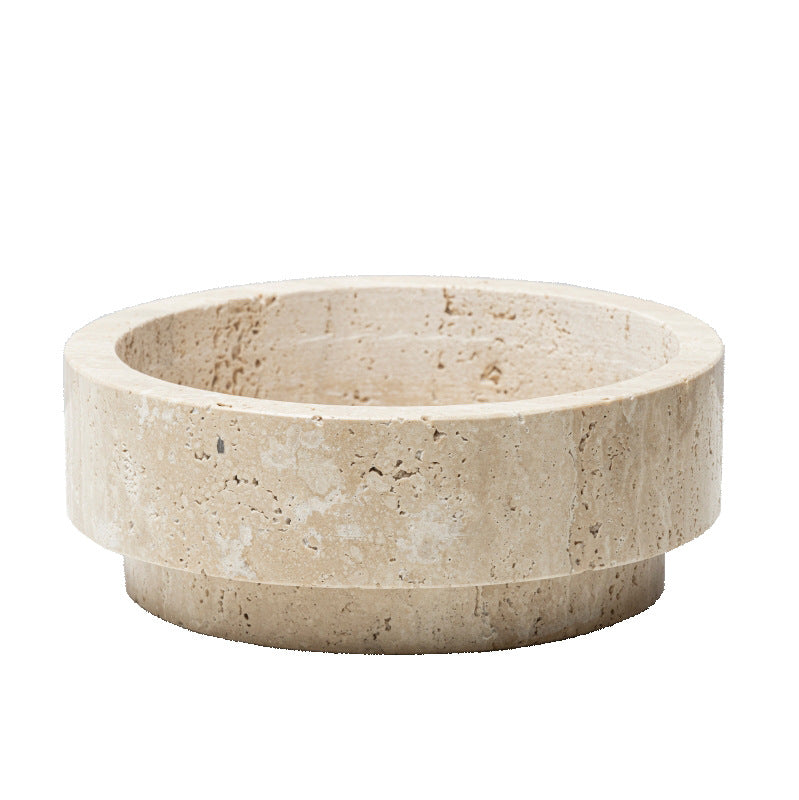 Travertine Vase And Flower Ware - Bliss Vie