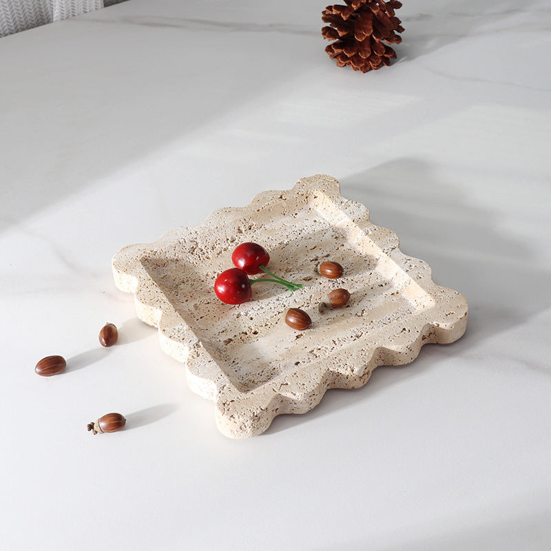 Marble Square Fruit Plate - Bliss Vie