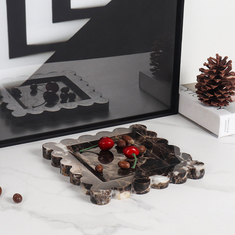 Marble Square Fruit Plate - Bliss Vie